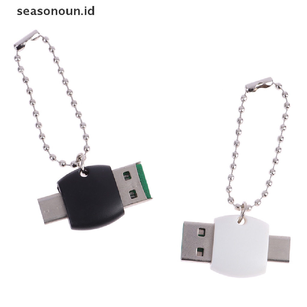 Seasonoun Type-c Card Reader OTG 2in1 TF Card Reader Tipe-c Adaptor Memory Flash Drive.