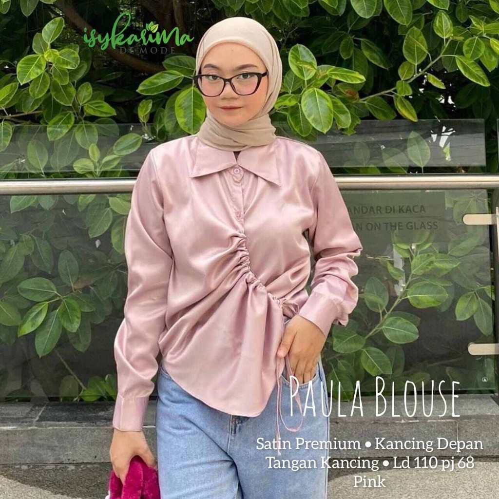Paula blus satin