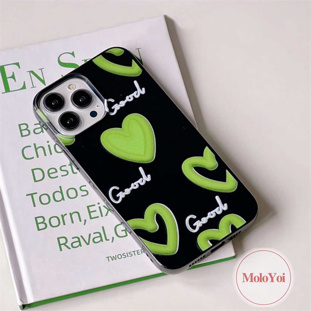 IPHONE Case Kompatibel Untuk Iphone14 13 11 12 Pro Max 7Plus Xr7 8 Plus X XS Max SE 2020 Kartun Lucu Graffiti Cinta Hati Lembut Glossy Smiley Halus Tahan Kotoran Tpu Cover