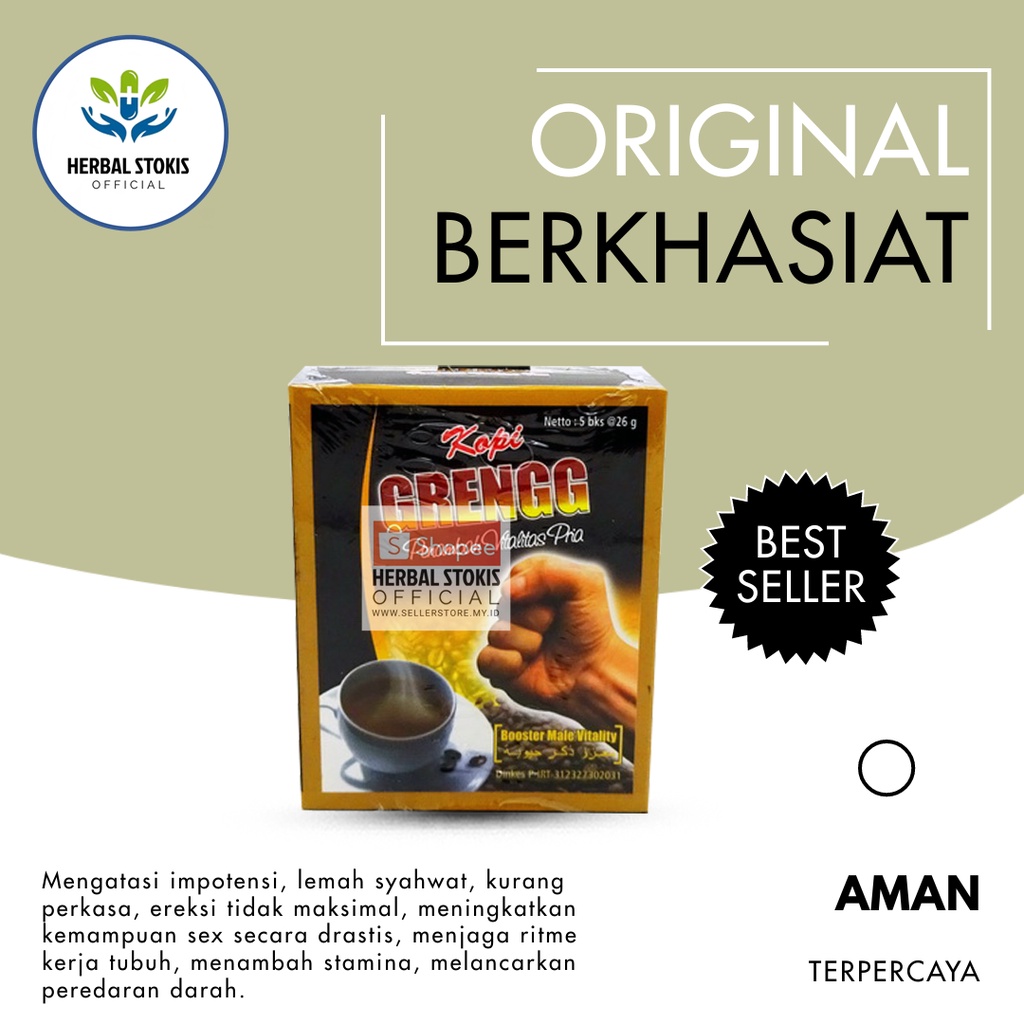 

Kopi (Grengg) Exclusive Original Kopi Pria (Kuat) Lebih Tahan Lama Paling Ampuh II Bukan Kopi Borneo