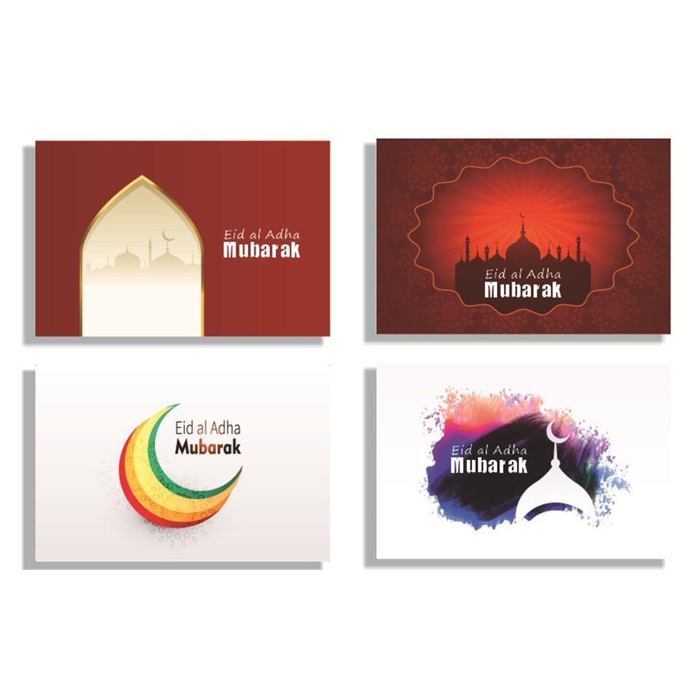 Lanfy Kartu Lebaran Dan Amplop set 6Pcs/set Sahabat Kartu Ucapan Islami Kartu Ramadhan Hadiah Ramadhan Kartu Eid Mubarak Muslim Islami Dengan Amplop