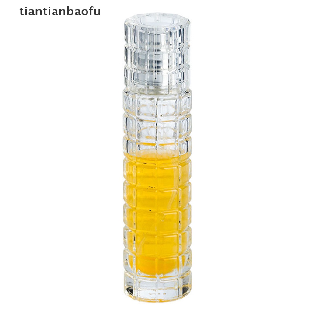 [tiantianbaofu] 1pc 30ml Botol Kaca Portable Isi Ulang Travel Wadah Kosmetik Butik