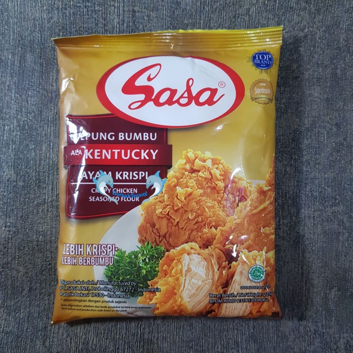 

Sasa tepung Bumbu Kentucky 225 Gr / Tepung Ayam Goreng / Crispy - Kentucky