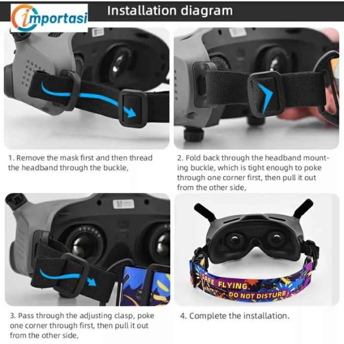 Adjustable Head Strap Band DJI GOGGLE 2 / V2 for DJI AVATA &amp; DJI FPV