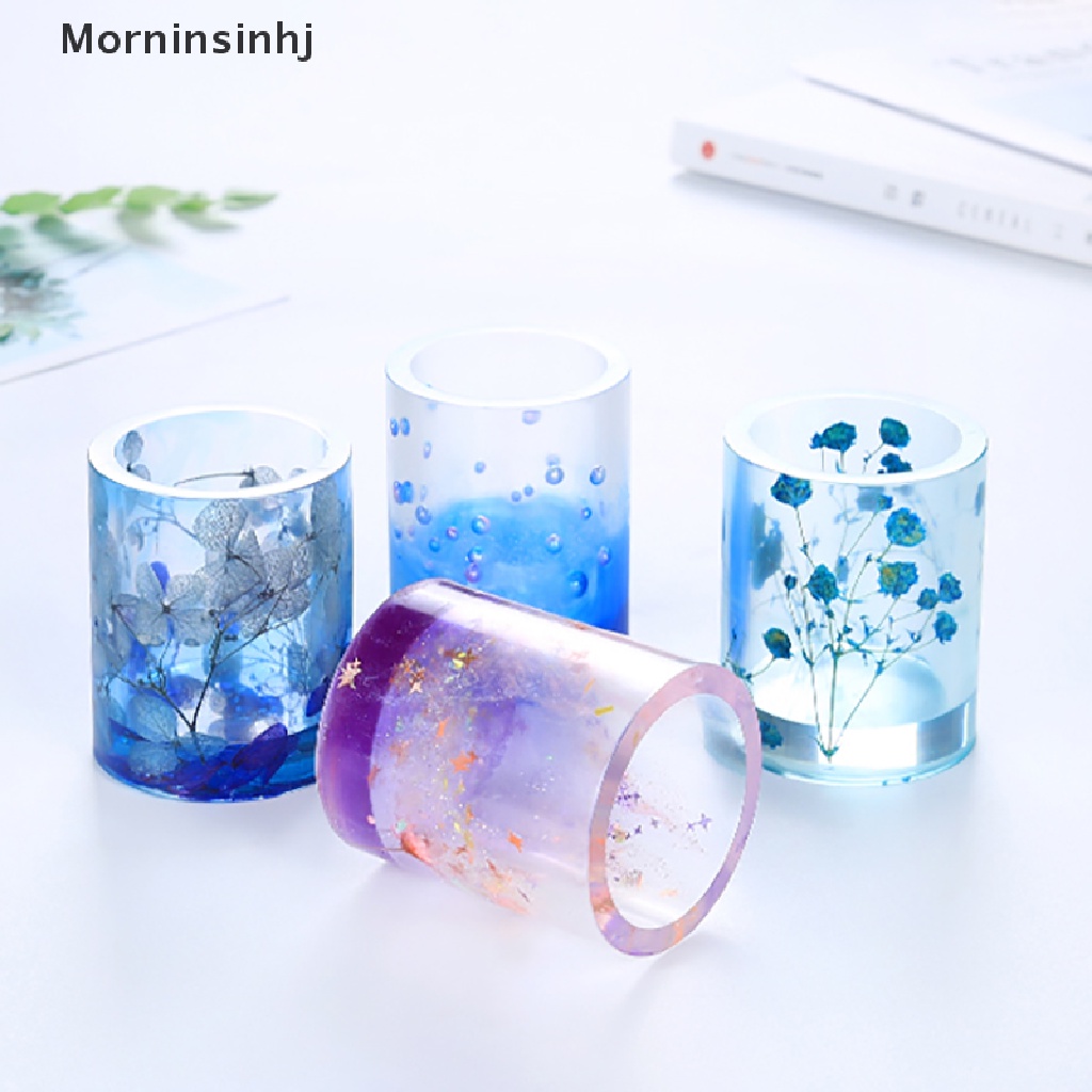 Mornin Cetakan Resin Silikon Holder Epoxy Casg Art Coaster Cup Pen Mould DIY id