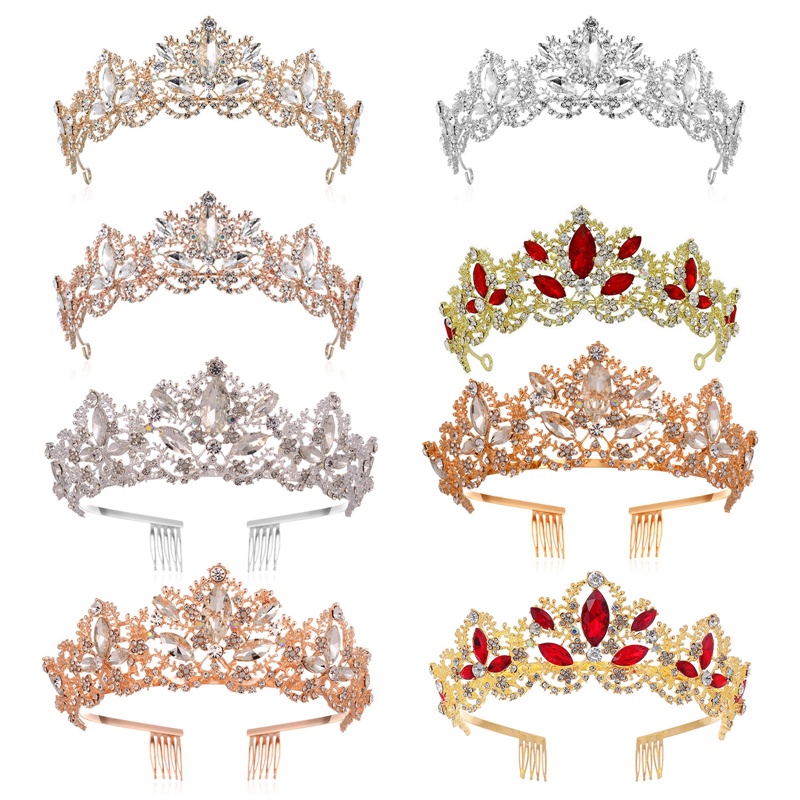 Tiara Pengantin Bling Baru Kristal Birthaday Wedding Crown