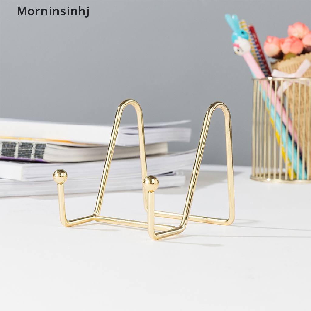 Mornin Rose Gold Bingkai Foto Stand Book Shelf Rak Penyimpanan Pajangan Buku Stand id