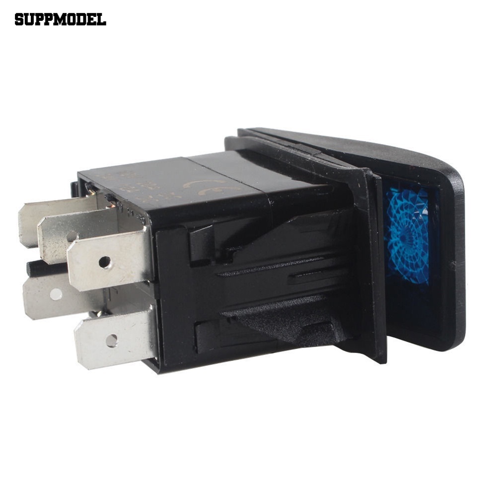 Suppmodel 12V 20A Auto Mobil Kendaraan LED Indikator Speaker Horn Momentary Bar Rocker Switch