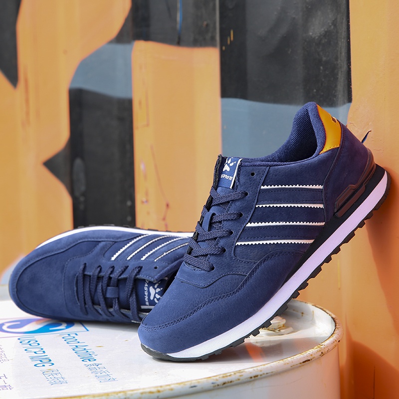 Murah Fashion Kuliah Sepatu Pria Kets Import Sneakers Olahraga Cowok Dewasa Santai Kasual Running Sport Shoes Lentur Kekinian 273