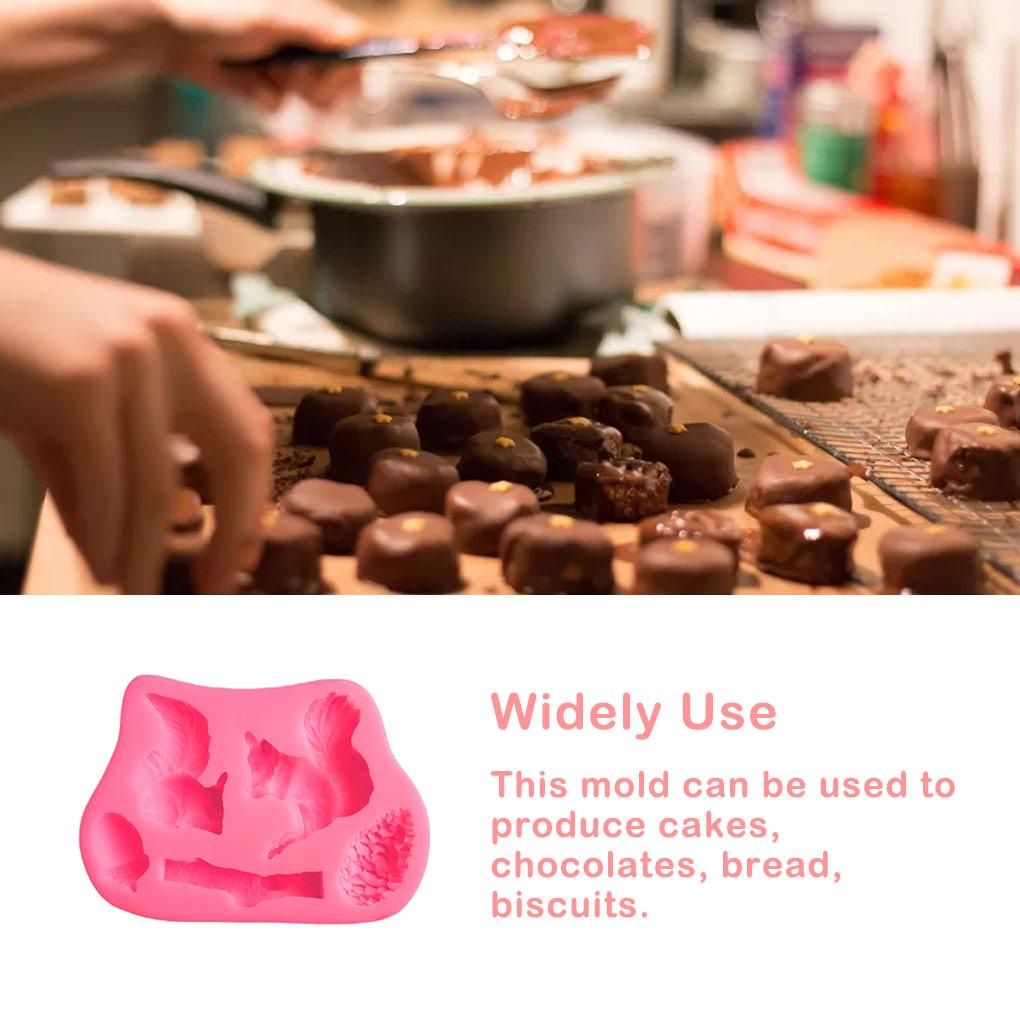 Silikon Hewan Cetakan Kue Coklat Handmade Baking Tools Patisserie Fondant Mold DIY Pastry Desserts Muffins