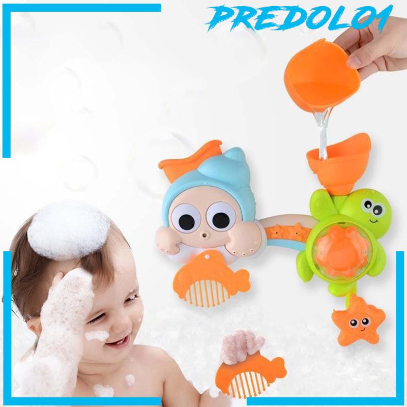 [Predolo1] Bathtub Water Toys with Comb Sensory Development for Kids Holiday Gifts