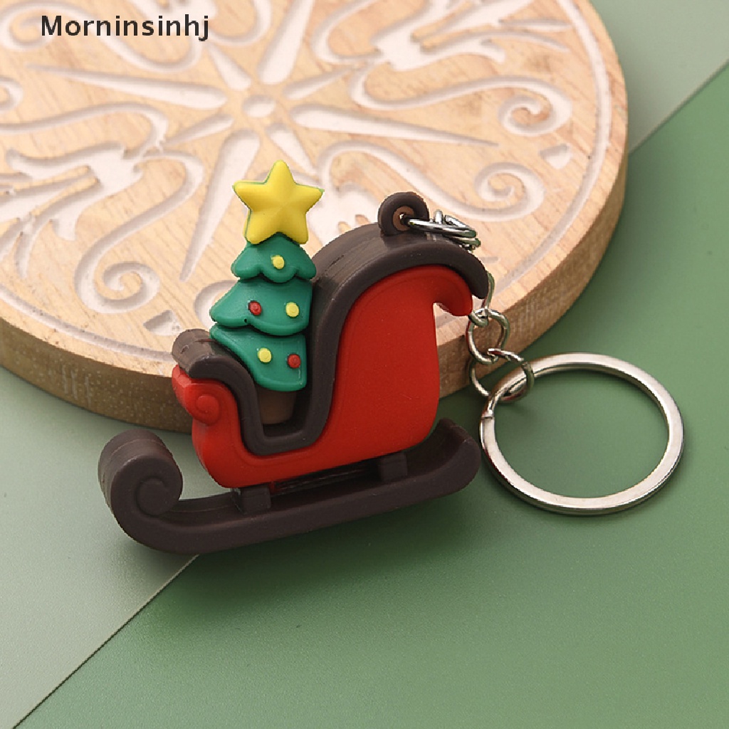 Mornin Christmas Series Santa Claus Pohon Natal Gantungan Kunci Untuk Ransel Liontin Boneka Elk Lucu Key Ring Untuk Hadiah Teman Anak id