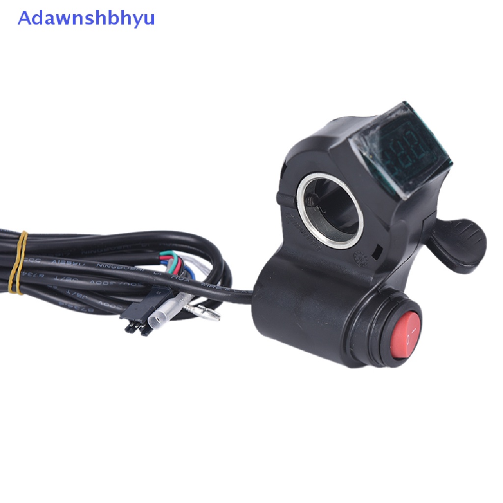 Adhyu Finger Thumb Throttle Skuter Elektrik Dengan Power Switch LED Display Switch Grip ID