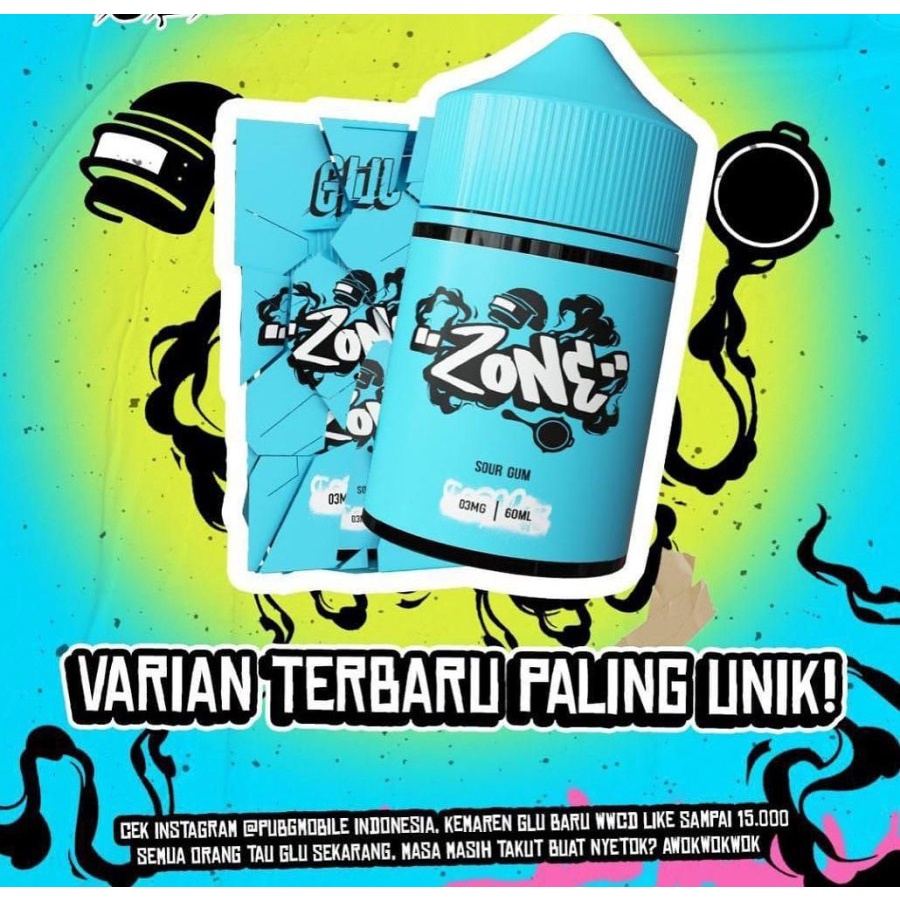 GLU ZONE SOUR GUM LIQUID 60ML BY FVS X TNT