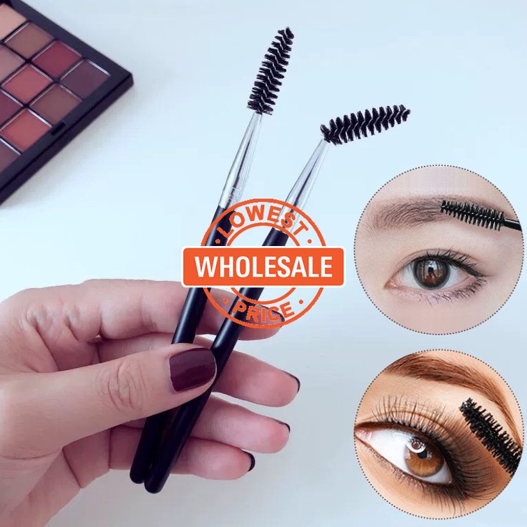 [Harga Grosir] 1pc Sikat Bulu Mata Universal Gagang Panjang Sikat Alis Spiral Sikat Maskara Sikat Alis Portable Alat Makeup Untuk Wanita Dan Anak Perempuan