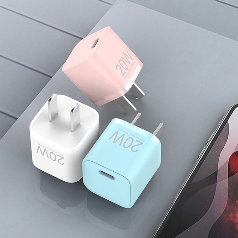 20w PD Fast Charging Untuk iPhone Hp Power Adapter Tipe C Quick Charger Dinding