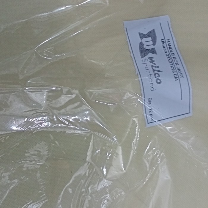 

⭐BISA COD⭐ Tas spundbund handel box 25 jahit corong uk 26x32x27 1 pak isi 12 pcs - Krem