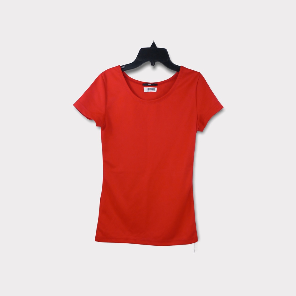 Hema - Kaos Cewek Polos Warna Merah