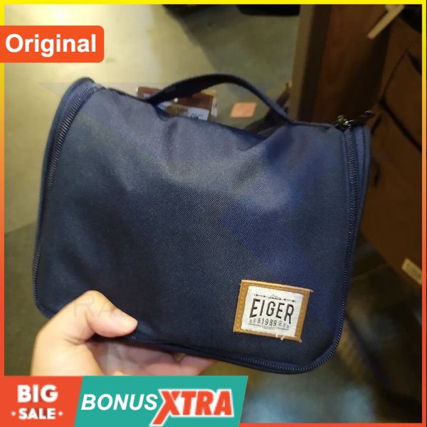 Tas Eiger1989 Pack It 3.0 Travel Toiletry Bag 91000 6064 Navy Original