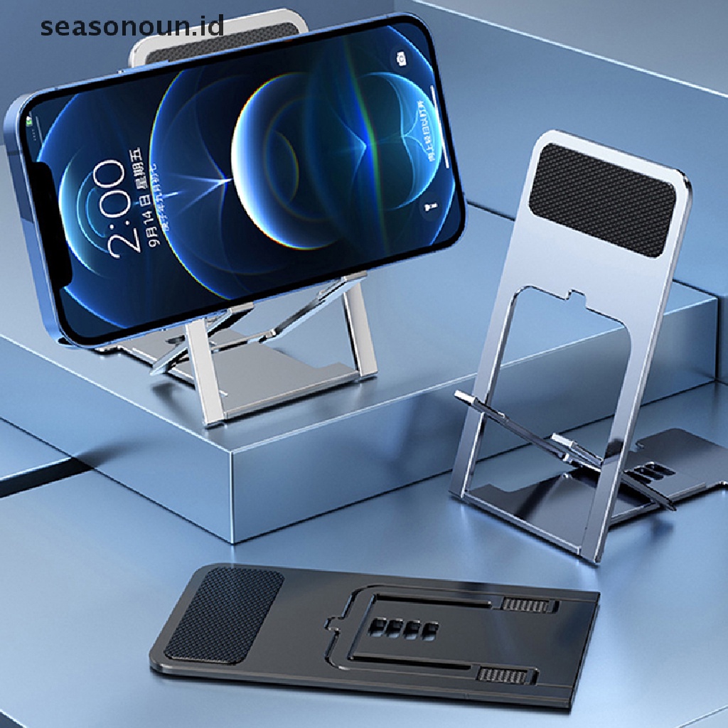 Seasonoun Universal Desktop Dudukan Ponsel Stand Untuk IPhone IPad Adjustable Tablet Meja Lipat Meja Ponsel Stand Holder.