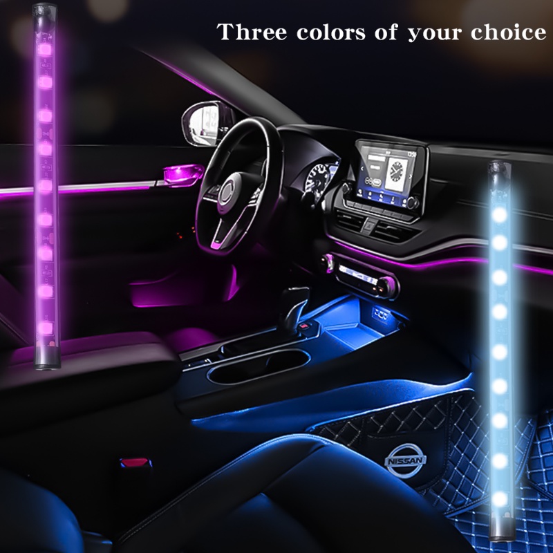 Mobil Dipasang Warna-Warni Ultra Terang Lampu LED Strip Suasana Romantis Lampu Hias Neon Lampu Aksesoris Interior Mobil