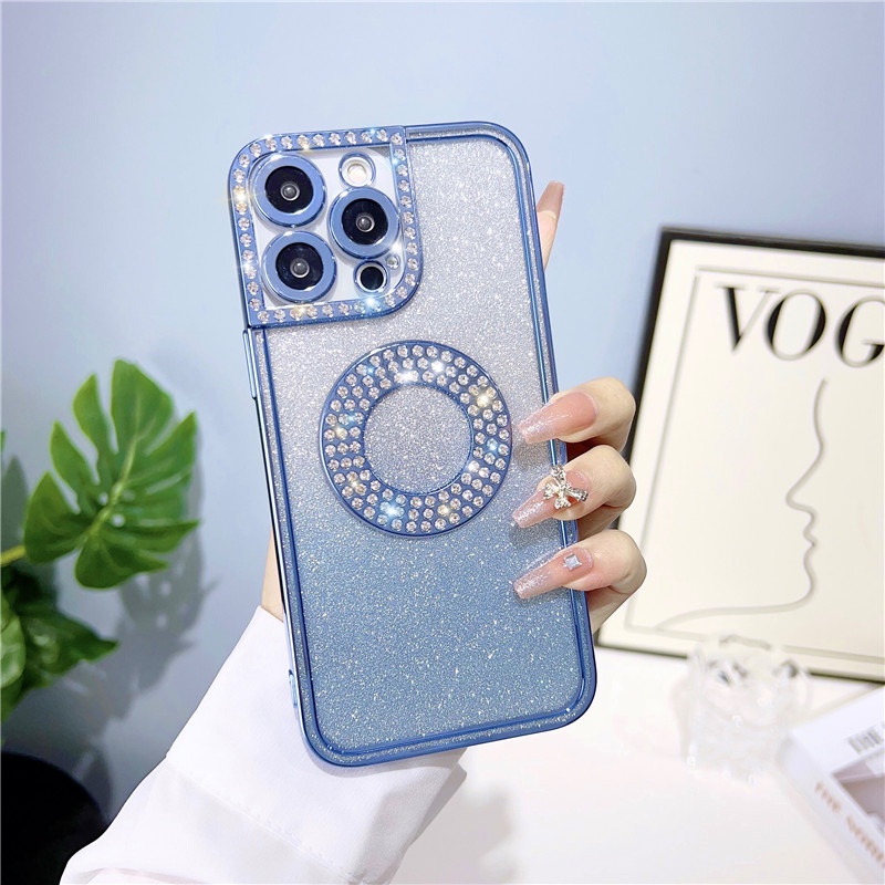 IPHONE Goddess Exclusive Flash Diamond Soft Silikon Telepon Iphone11 12 13 14 Pro Max Plus Sarung Case Shockproof