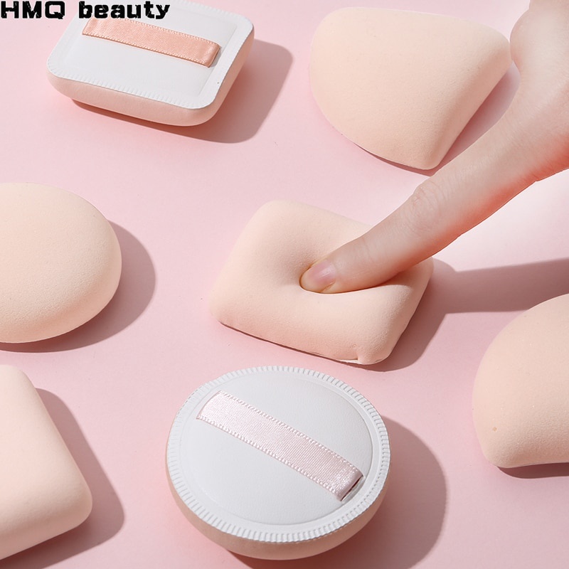 3pcs Air Cushion Cosmetic Puff Set Kering Basah Dapat Digunakan Lembut Lucu Facial Powder Foundation Puff Beauty Blender Makeup Sponge Alat