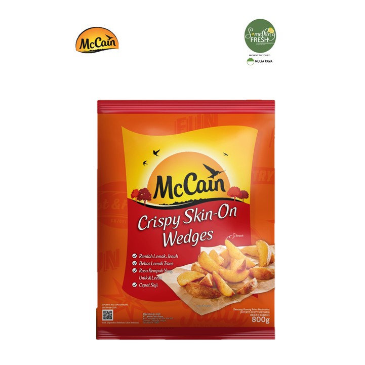 

McCain Crispy Skin On Wedges - 800gr