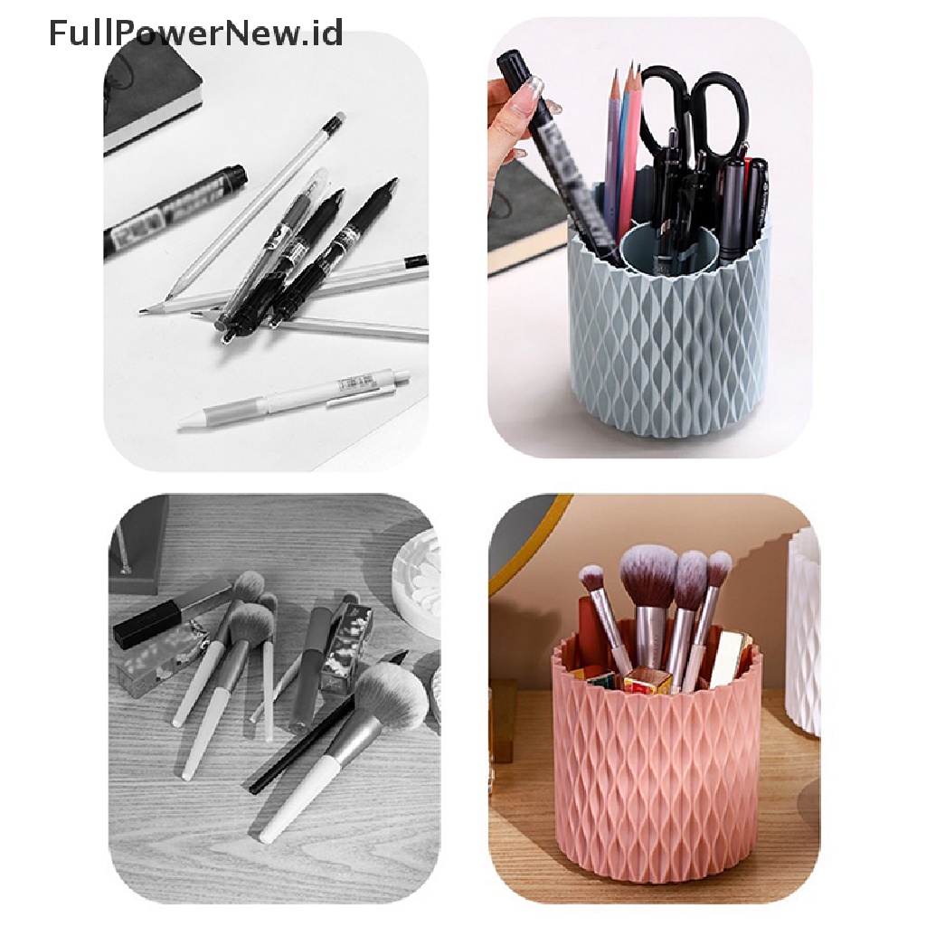 Power Kotak Penyimpanan Kuas Desktop Organizer Multi Fungsi Tempat Pulpen Penyimpanan Kosmetik ID