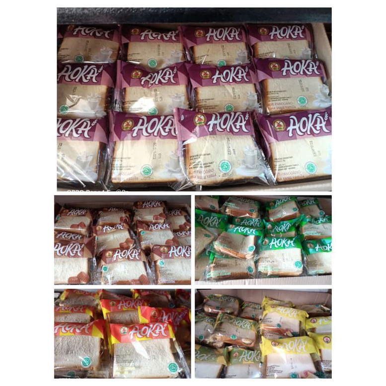 

ROTI AOKA PANGGANG ROTI TAWAR SELAI 1 DUS isi 60 PCS