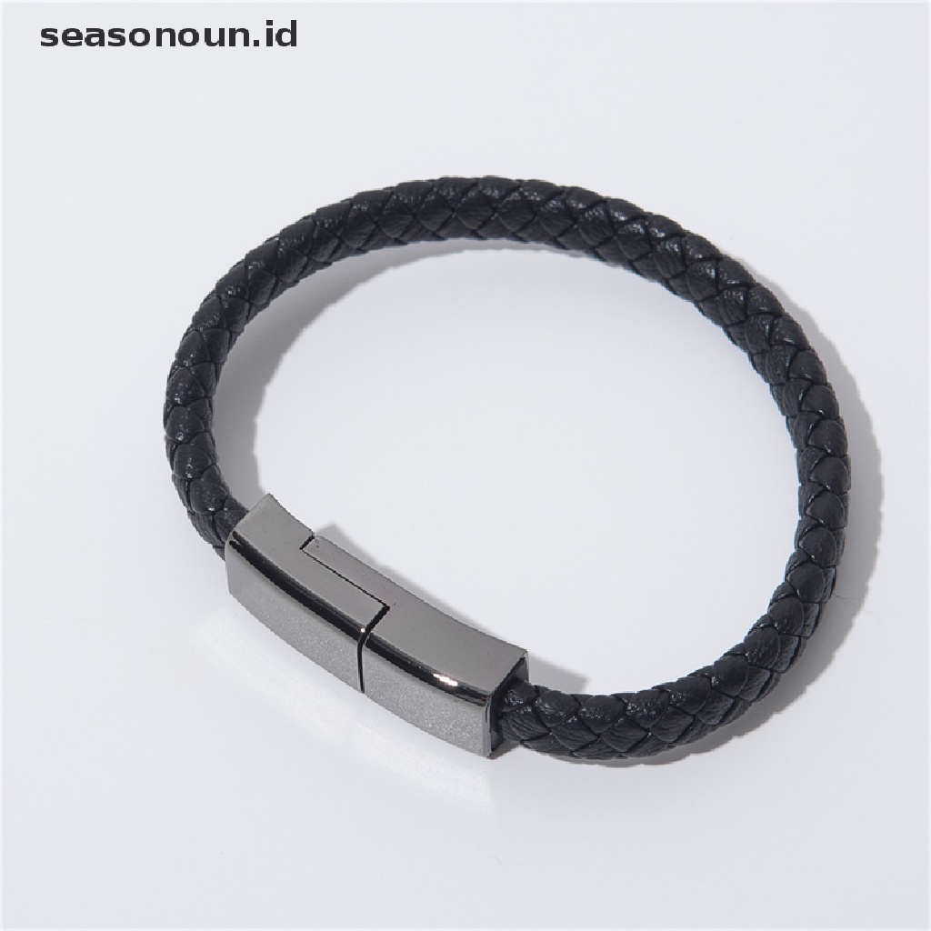Seasonoun Kabel data usb Creative Bracelet Fast Charging Apple Cocok Untuk vivo Couple Huawei OPPO Android type-c.