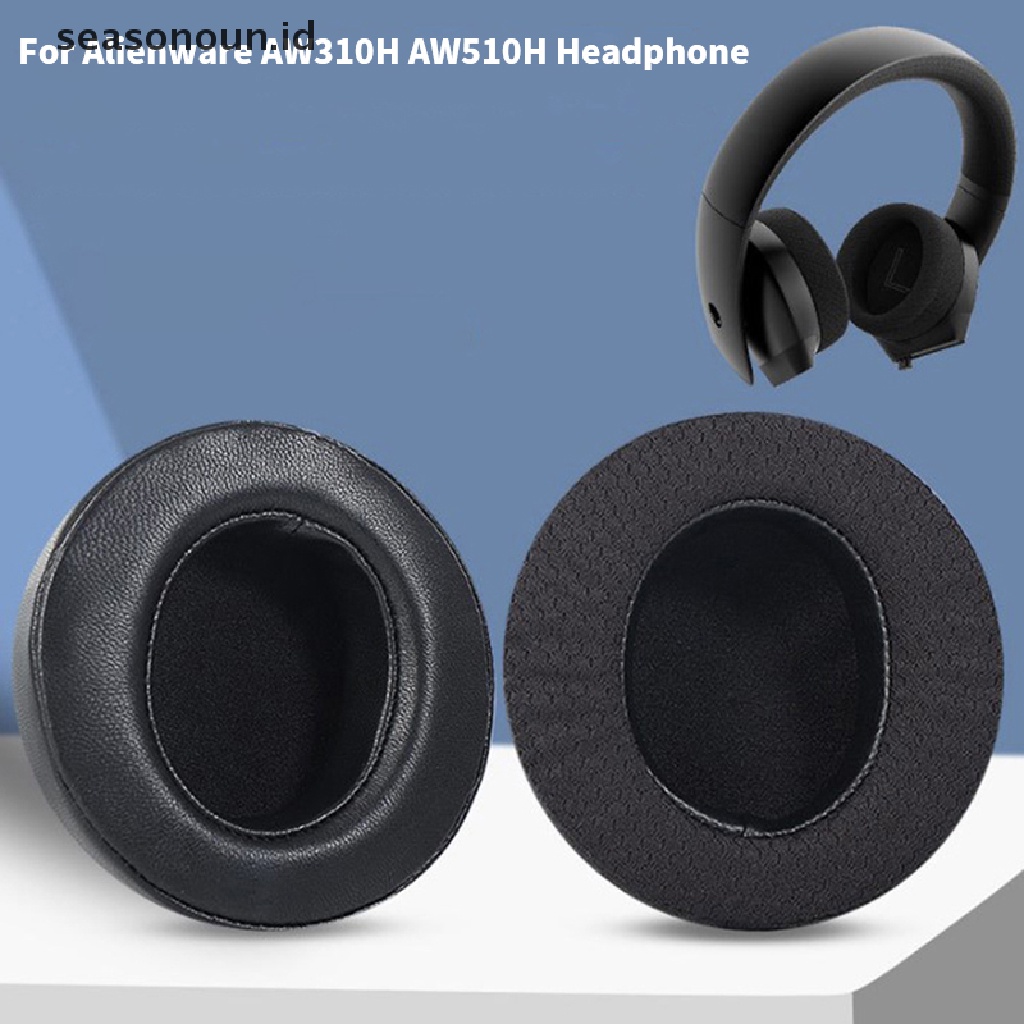 Seasonoun High Quality Earpads Untuk Alienware AW310H AW510H Headphone Ear Pads Lembut Touch Kulit Memory Foam Spons Earphone Lengan.