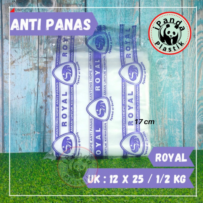 Plastik Anti Panas / Tahan Panas Royal Uk 12x25 / 1/2 kg @200gr