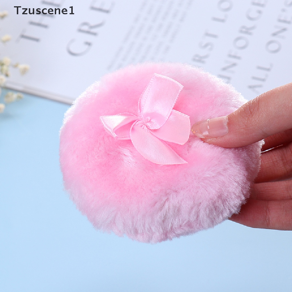 [Tzuscene1] Kosmetik Bayi Kupu-Kupu Profesional Lembut Mewah Puff Spons Talcum Alat Makeup Butik