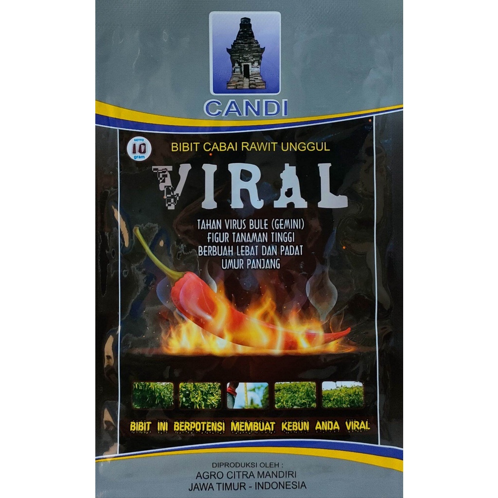 Benih Cabe Rawit UNGGUL VIRAL 10gram