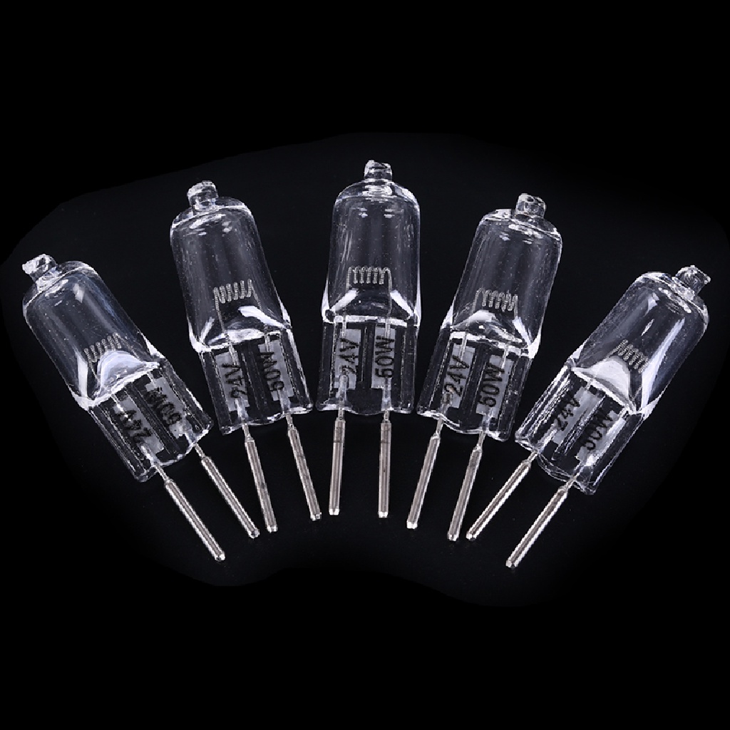 Prt 5Pcs 24V G5.3 35W/50W Base Haen Bulbs Lampu Bohlam PRT