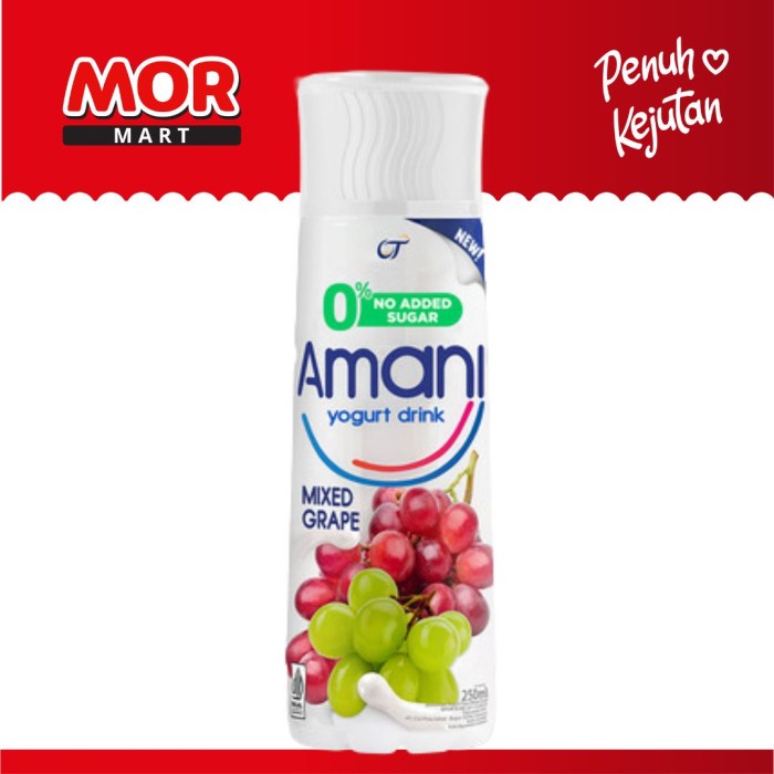 

AMANI Yogurt Drink Mix Grape No Added Sugar Susu Fermentasi 250 ml