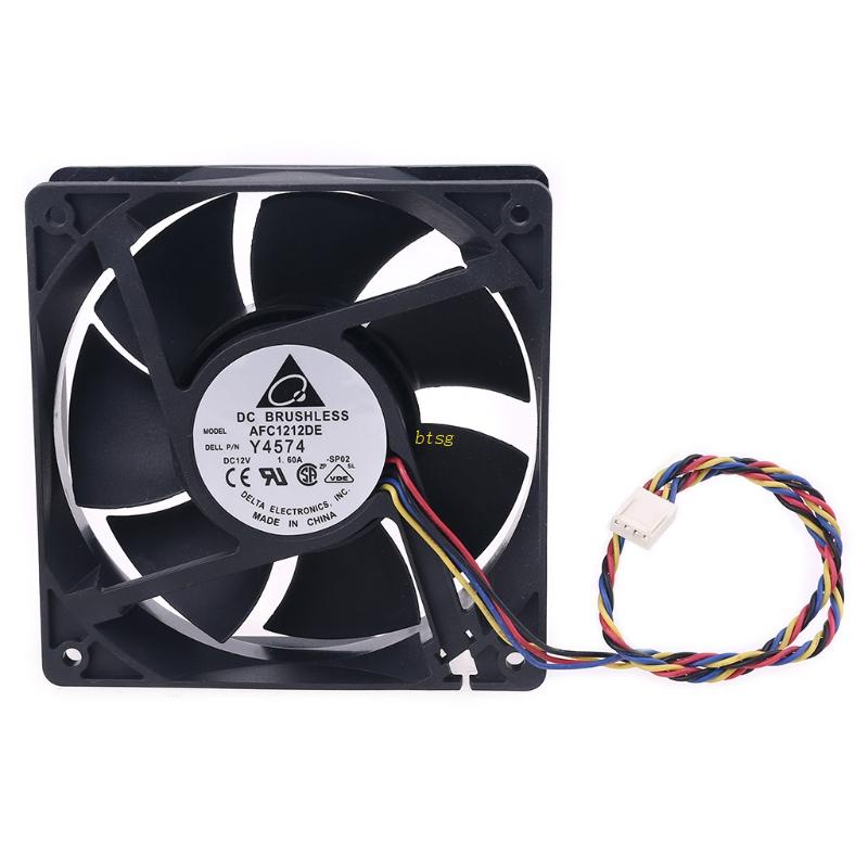 Bt 120mm 1.6A 12V 4kabel PWM Cooling Fan Untuk Mesin Delta AFB1212SHE 12038