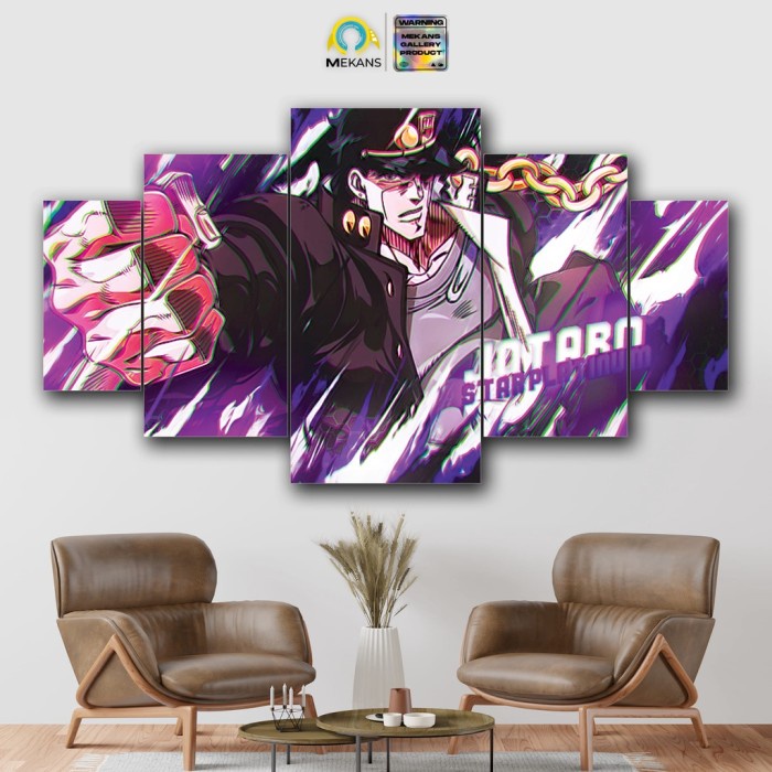 stiker dinding JOTARO Hiasan dinding JOJO BIZZARE JOTARO KUJO 5pcs - MBO#3 439