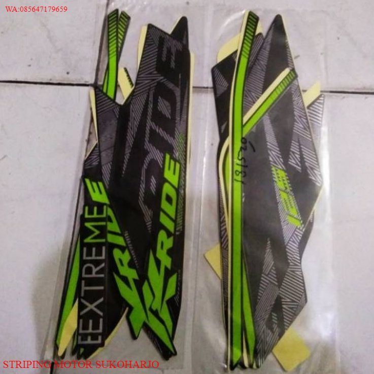 (ORI) STRIPING STANDAR LIST STIKER MOTOR YAMAHA XRIDE TAHUN 2018/2019 STIKER X-RIDE 2018/19 X RIDE K