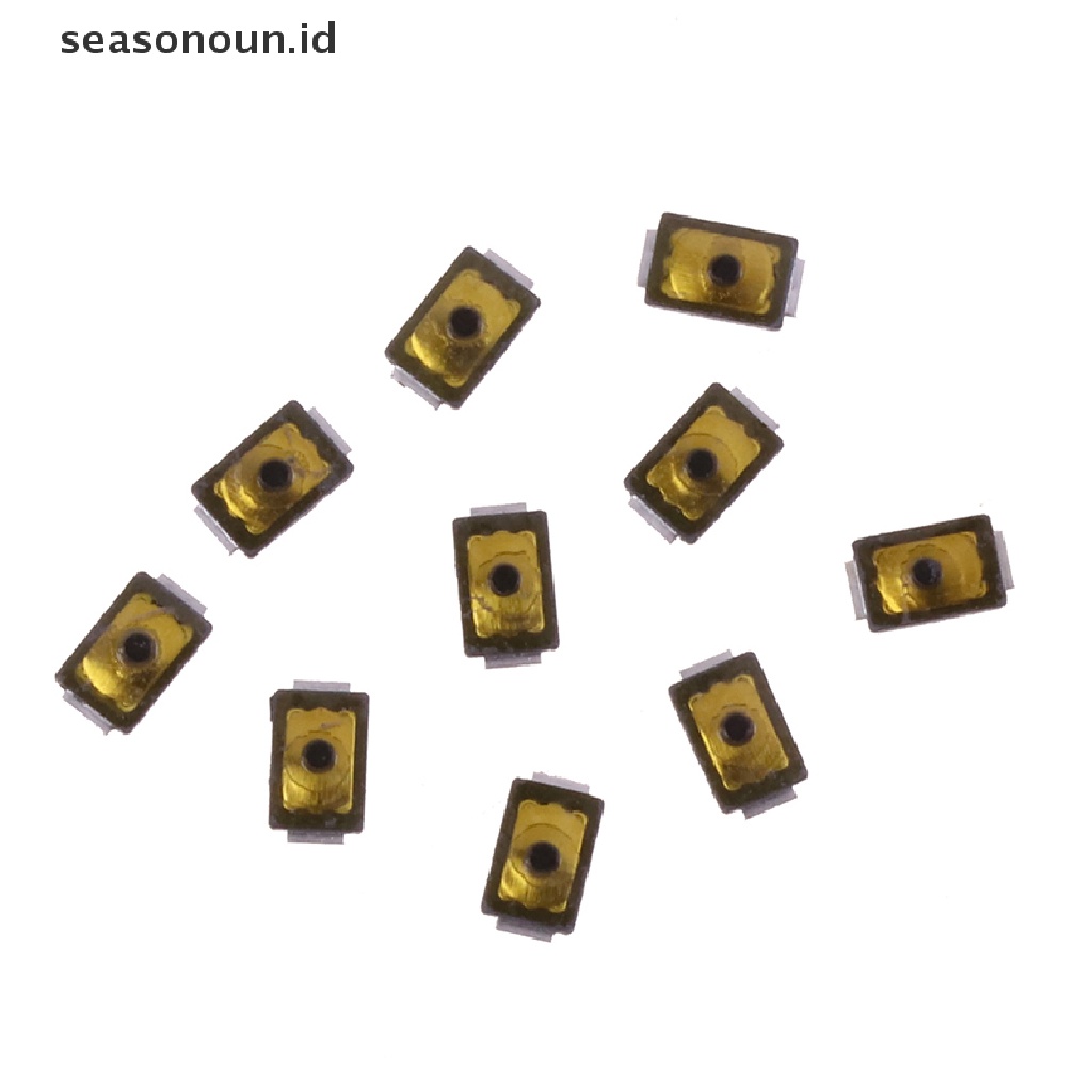 Seasonoun 10Pcs Mini 2 * 3 * H0.65mm Tactile Push Button Switch Tact 2pin Micro Switch SMD Untuk Kamera Ponsel.