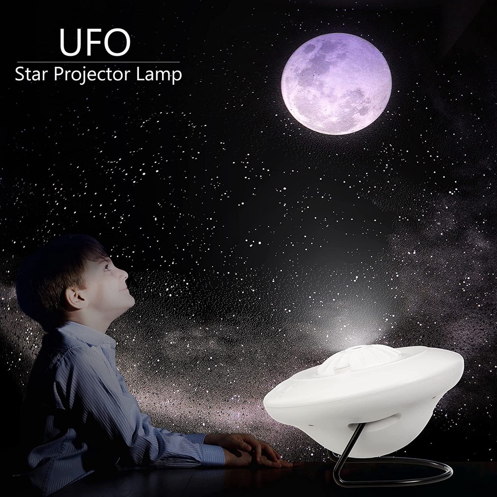 AKN88 - PX01 UFO Projector Light 8 in 1 Effect - Lampu Tidur Projector UFO