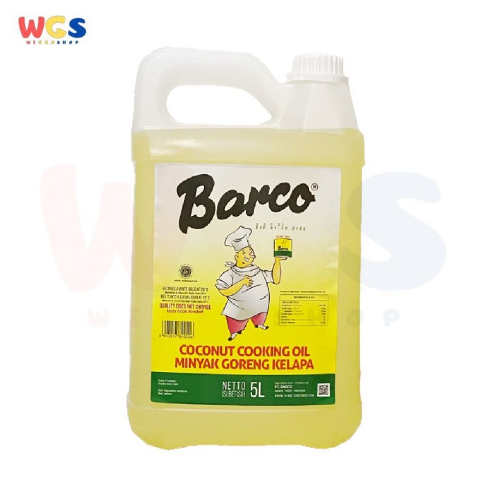 Barco Coconut Oil 5L - Minyak Kelapa