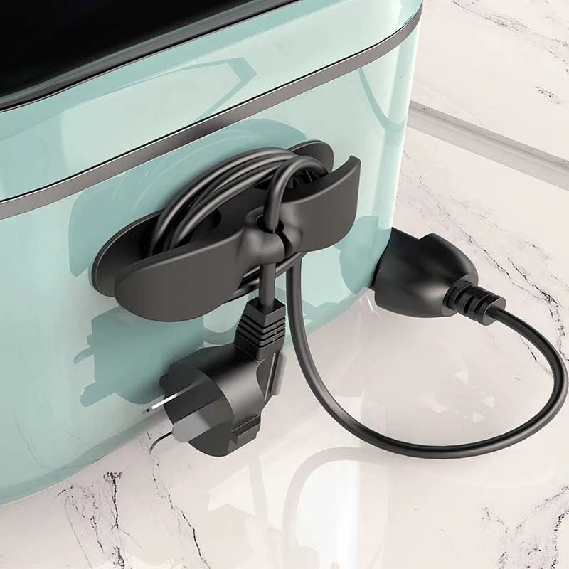 Universal Peralatan Dapur Cord Winder Organizer/Klip Pengatur Kabel Pembungkus Holder Untuk Air Fryer Mesin Kopi Kawat Fixer