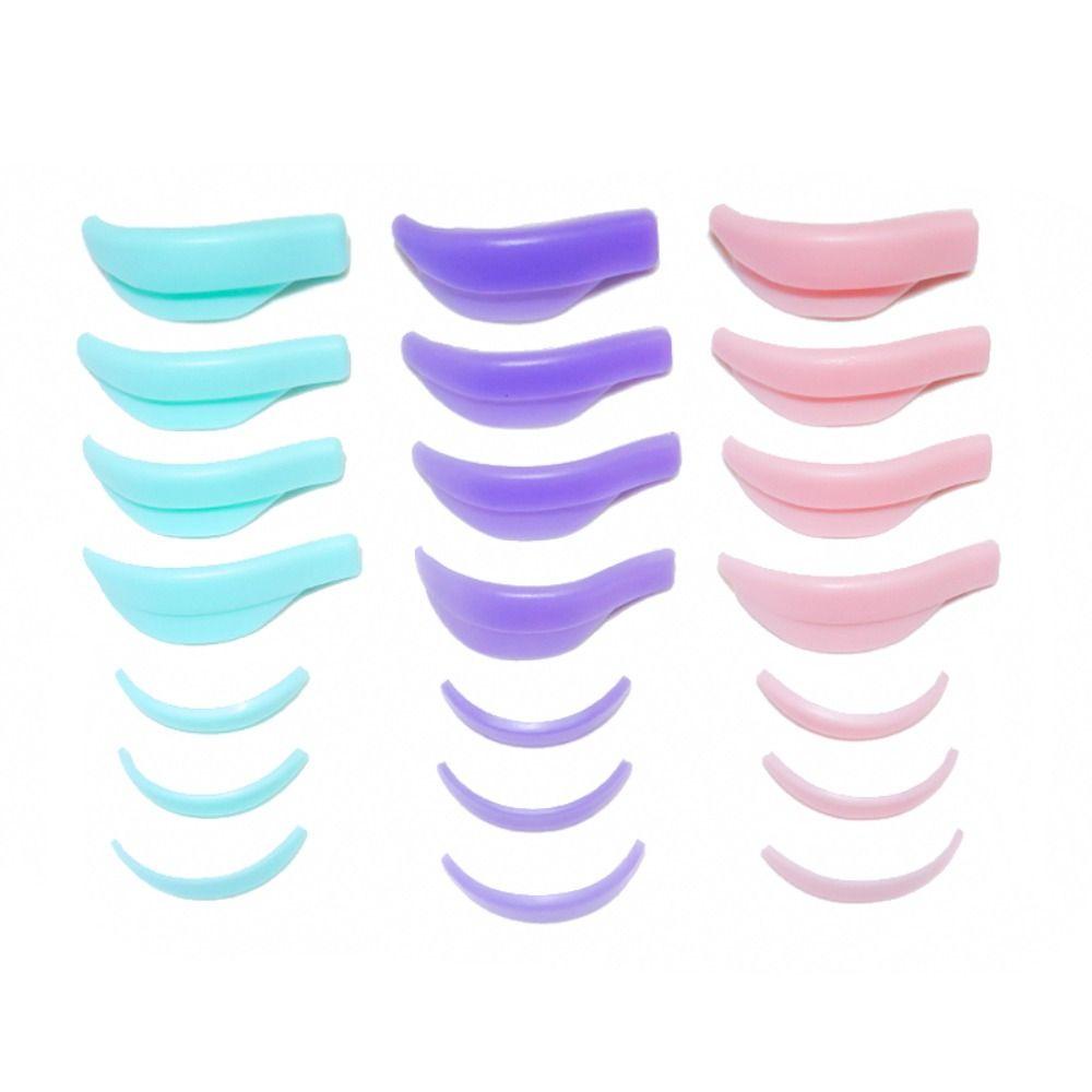 Nanas 7pasang Eyelash Perm Pad Eyelash Growth New Design Makeup Aksesoris 3D Pengangkat Bulu Mata Eyelash Extension Silicone