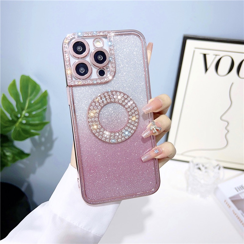 IPHONE Goddess Exclusive Flash Diamond Soft Silikon Telepon Iphone11 12 13 14 Pro Max Plus Sarung Case Shockproof