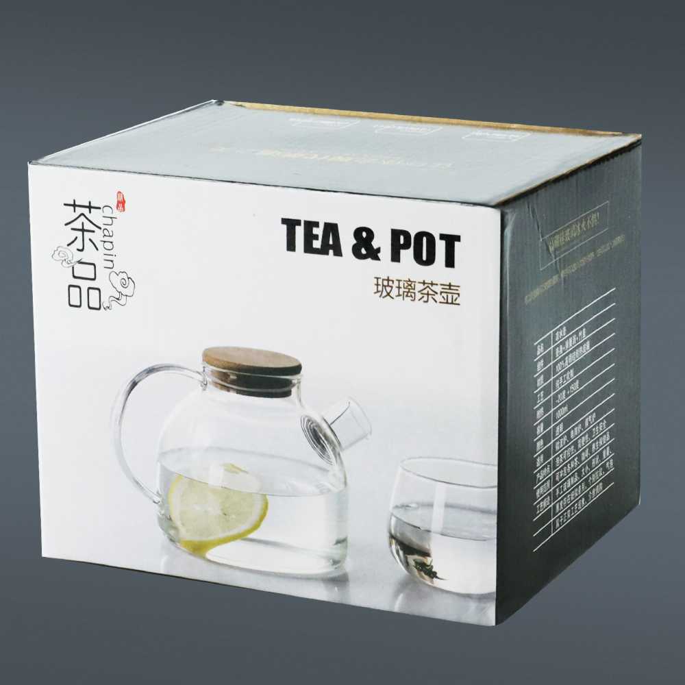 (BISA COD) FTIHSHP  Teko Pitcher Teh Chinese Teapot Maker Glass 1L - BR-384