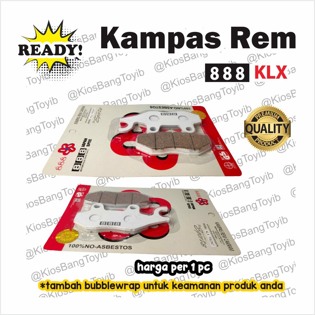 Kampas Rem Cakram Discpad Dispad Depan Kawasaki KLX (888)