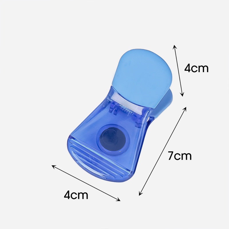 Klip Segel Plastik Warna Permen Transparan/Snack Kulkas Hisap Magnetik Klip Anti Lembab/Folder Penyimpanan Akrilik Portable