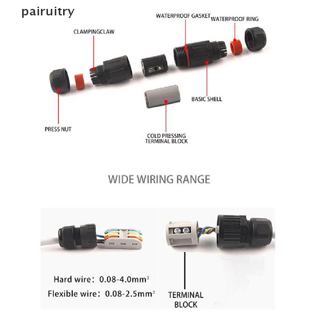 Prt IP68 Konektor Kabel Kawat Anti Air Listrik Industri Outdoor Plug Socket PRT